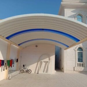 Contemporary Arched Villa Shade